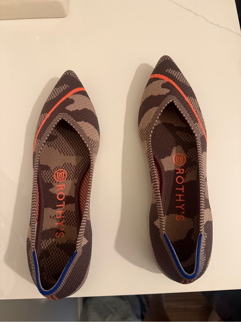 Rothy's Camoflauge Taupe. Size 7.
